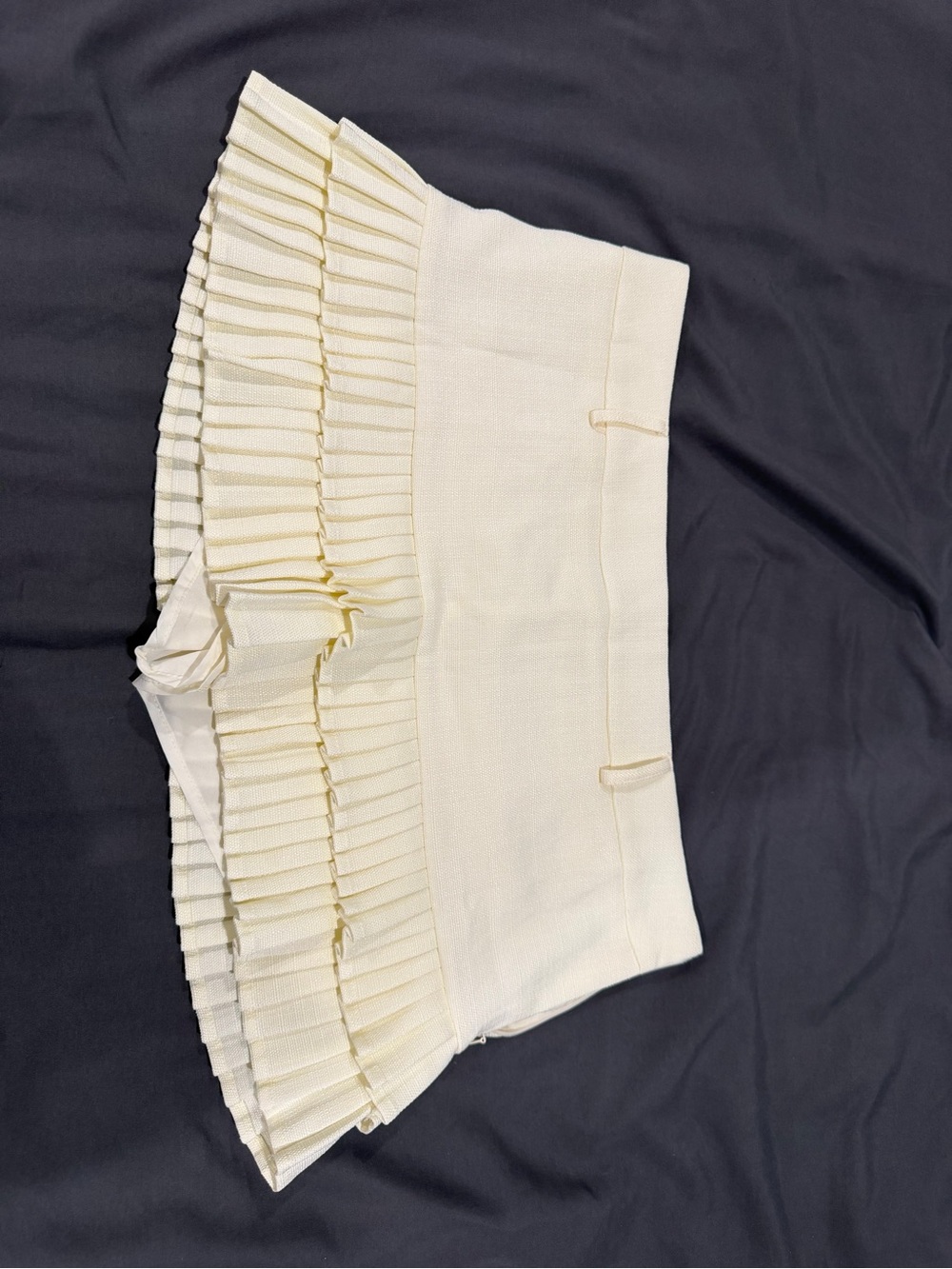 Lioness Cream Textured Mini Skort